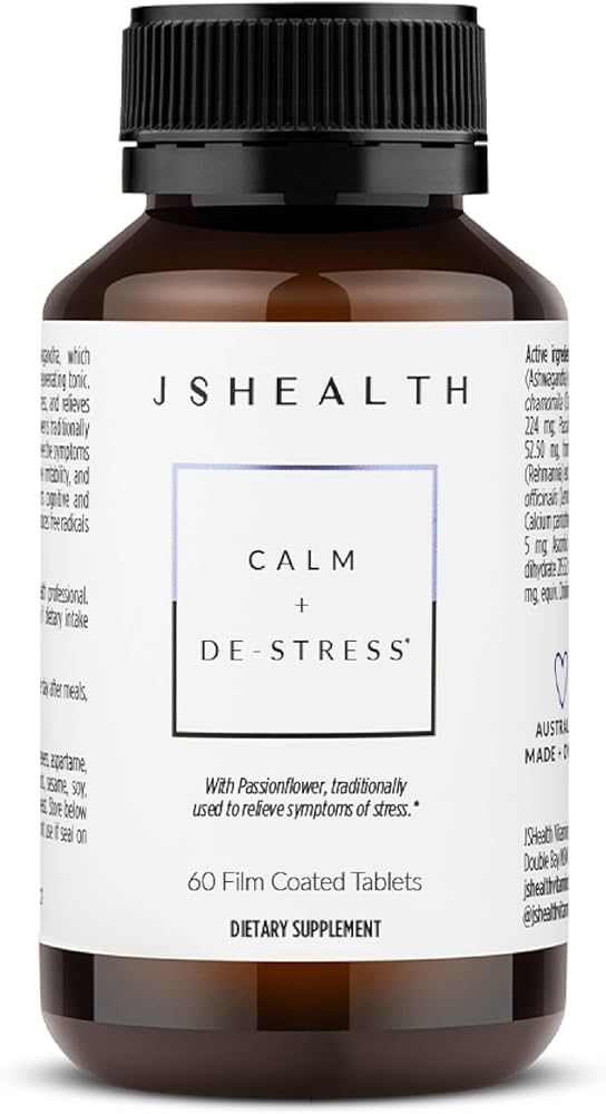 JSHealth Calm + Destress Supplement - 60 Capsules | Amazon (US)
