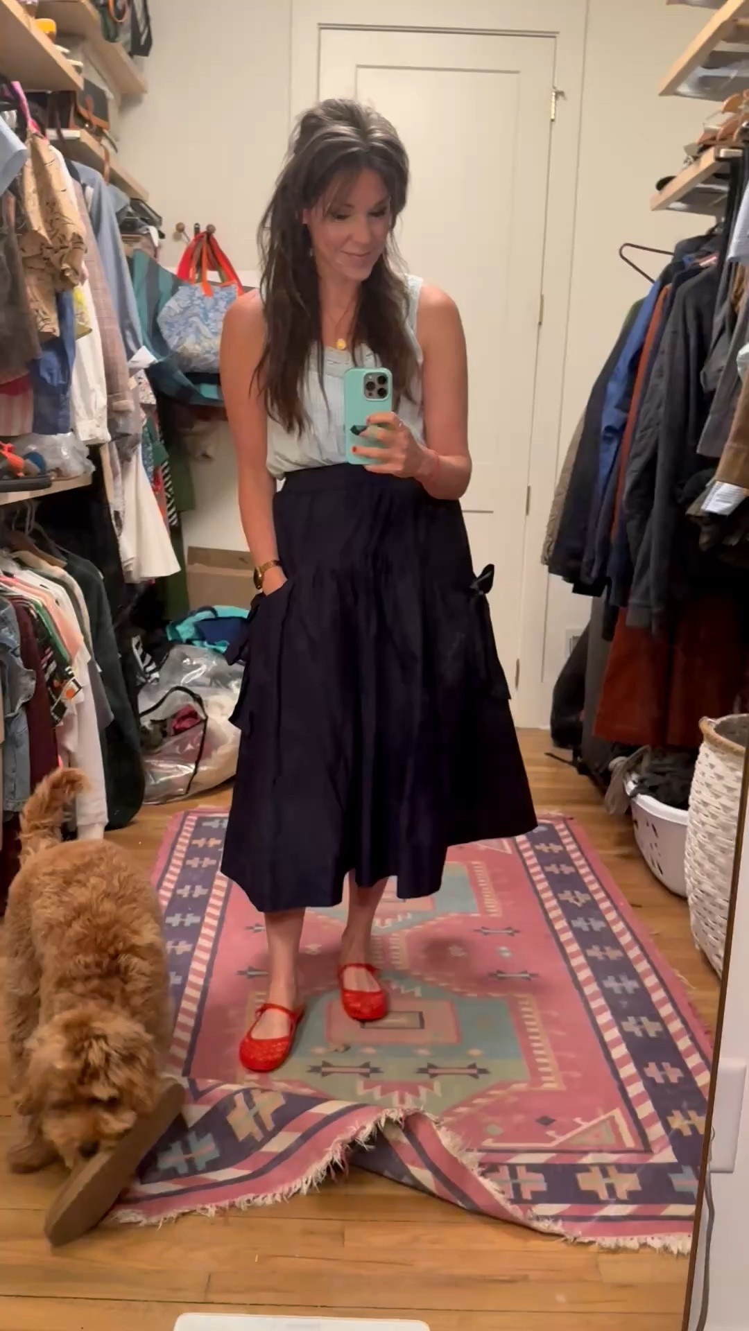This skirt is so cute and comfortable! It has pockets, and I love the bows on the sides. It has a casual feel and works great with tees or tanks - I’ll be wearing it all spring!💫 I’m wearing a medium in the top and the skirt.

#LTKmomlife #LTKOver40 #LTKdayinmylife