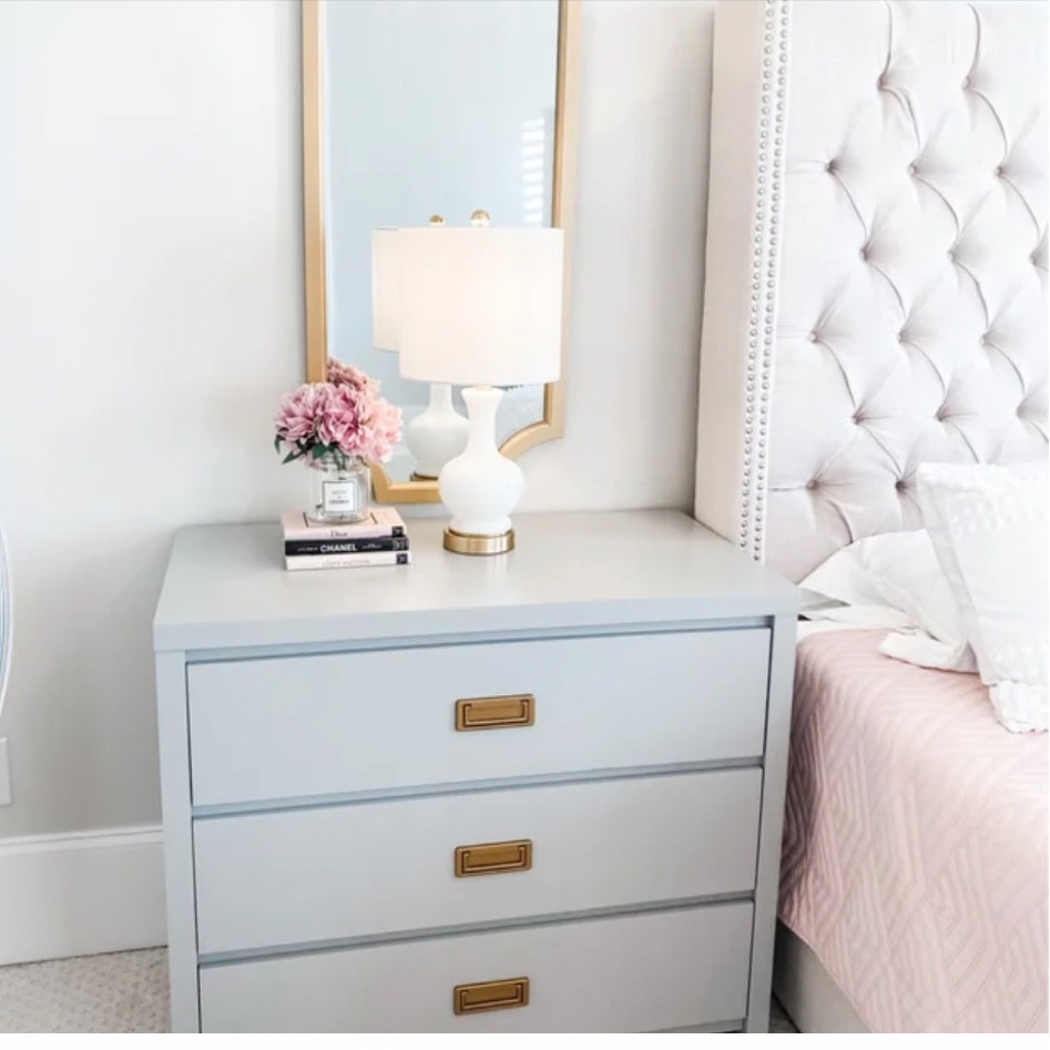 Look at my nightstands in grey! This is why it was so hard to pick between this and my white ones! I’m in love! 
*I haven’t seen them restock these, so I’m pretty sure once these are gone, they’re gone.

#LTKhome #LTKstyletip #LTKFind