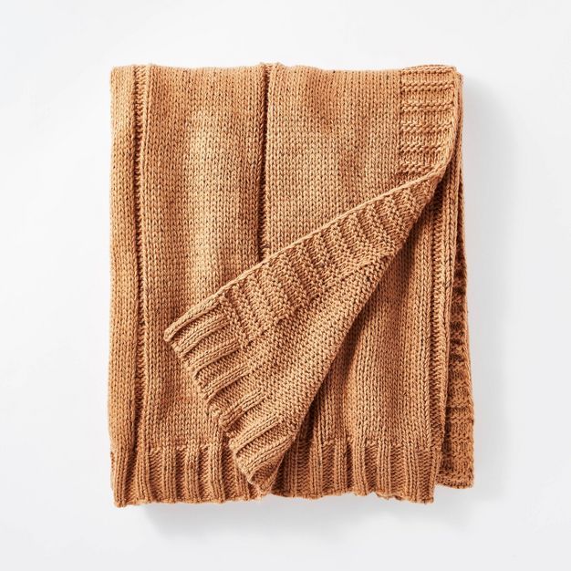 Woven Striped Knit Nep Throw Blanket - Threshold™ designed with Studio McGee | Target