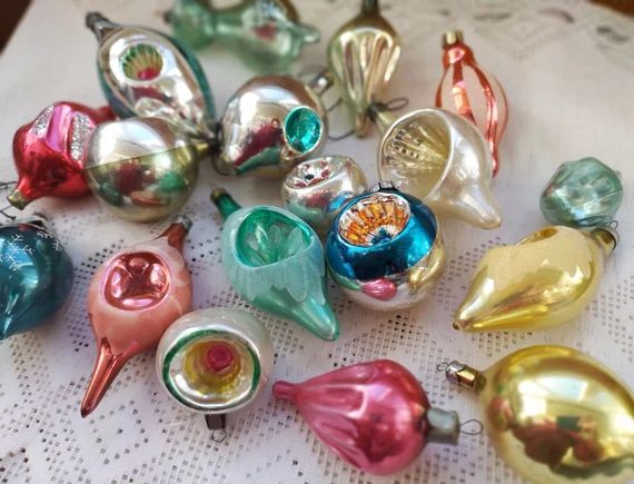 Vintage Soviet Christmas tree decoration, Silver Indent Glass Ornament, Christmas decor, Retro Tr... | Etsy (US)