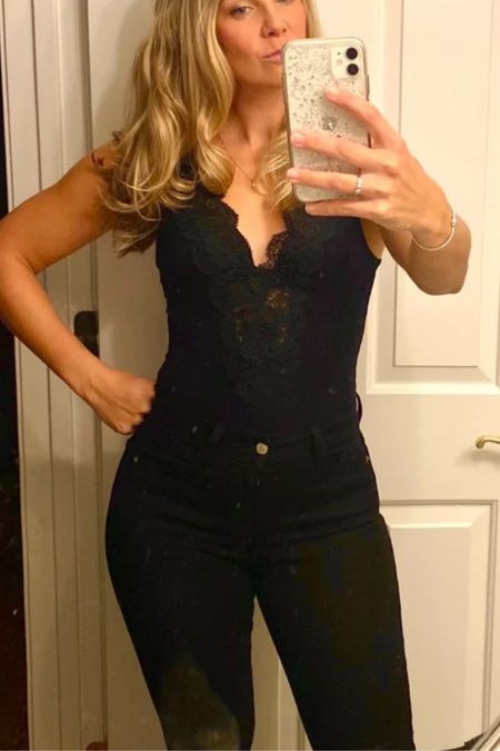 This bodysuit is sexy!

Bodysuit outfit, lace bodysuit, going out outfit, bodysuit with jeans, clubbing outfit 

#LTKFind #LTKU #LTKunder50