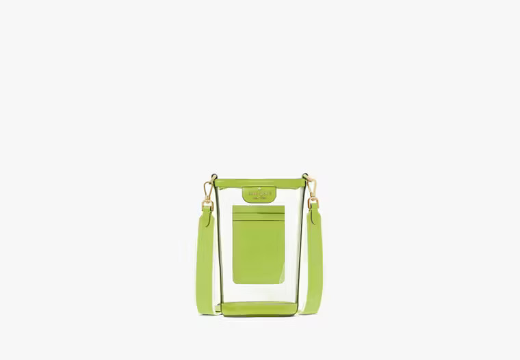 Kate Spade Clare Clear Phone Crossbody, green | Kate Spade Outlet