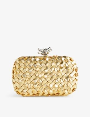 Knot mini leather clutch bag | Selfridges