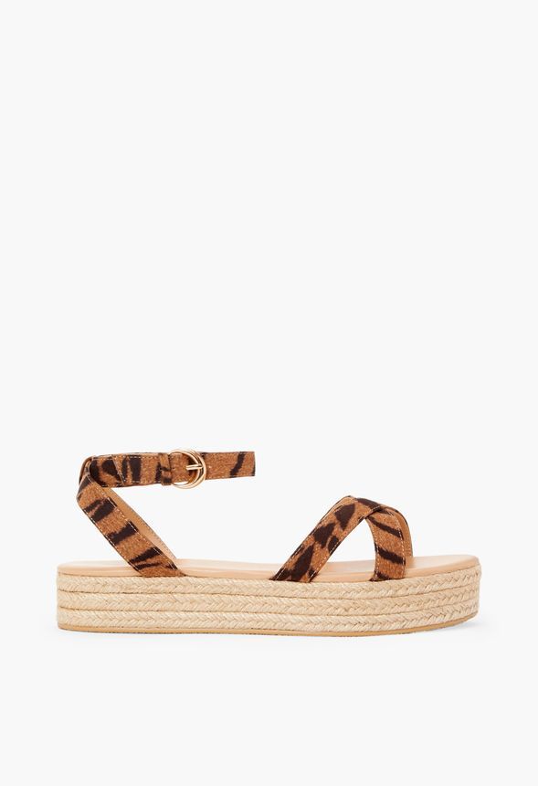 Beach Babe Platform Flat Sandal | JustFab