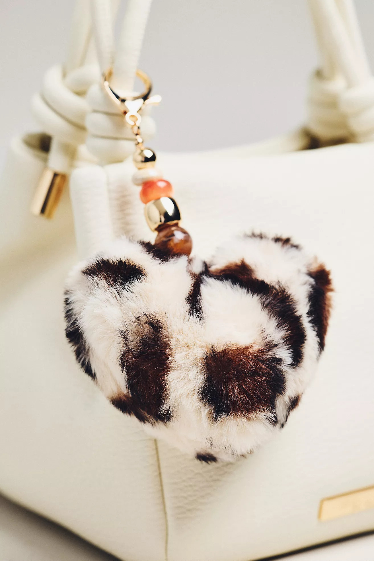 Faux Fur Heart Bag Charm | Anthropologie (US)