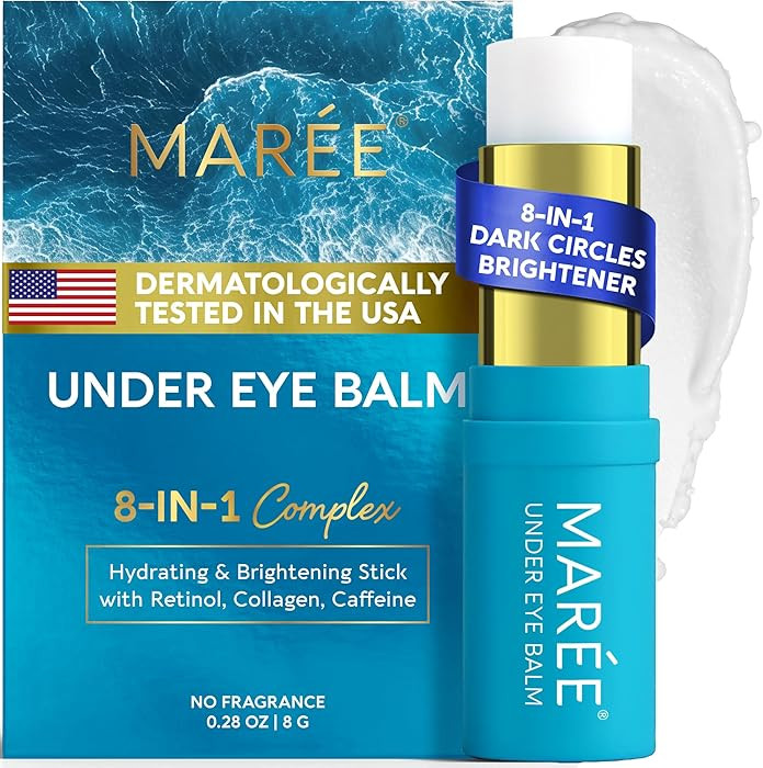 MAREE Under Eye Balm Stick Hydrating – Retinol Caffeine Under Eye Brightener Stick for Older Wo... | Amazon (US)