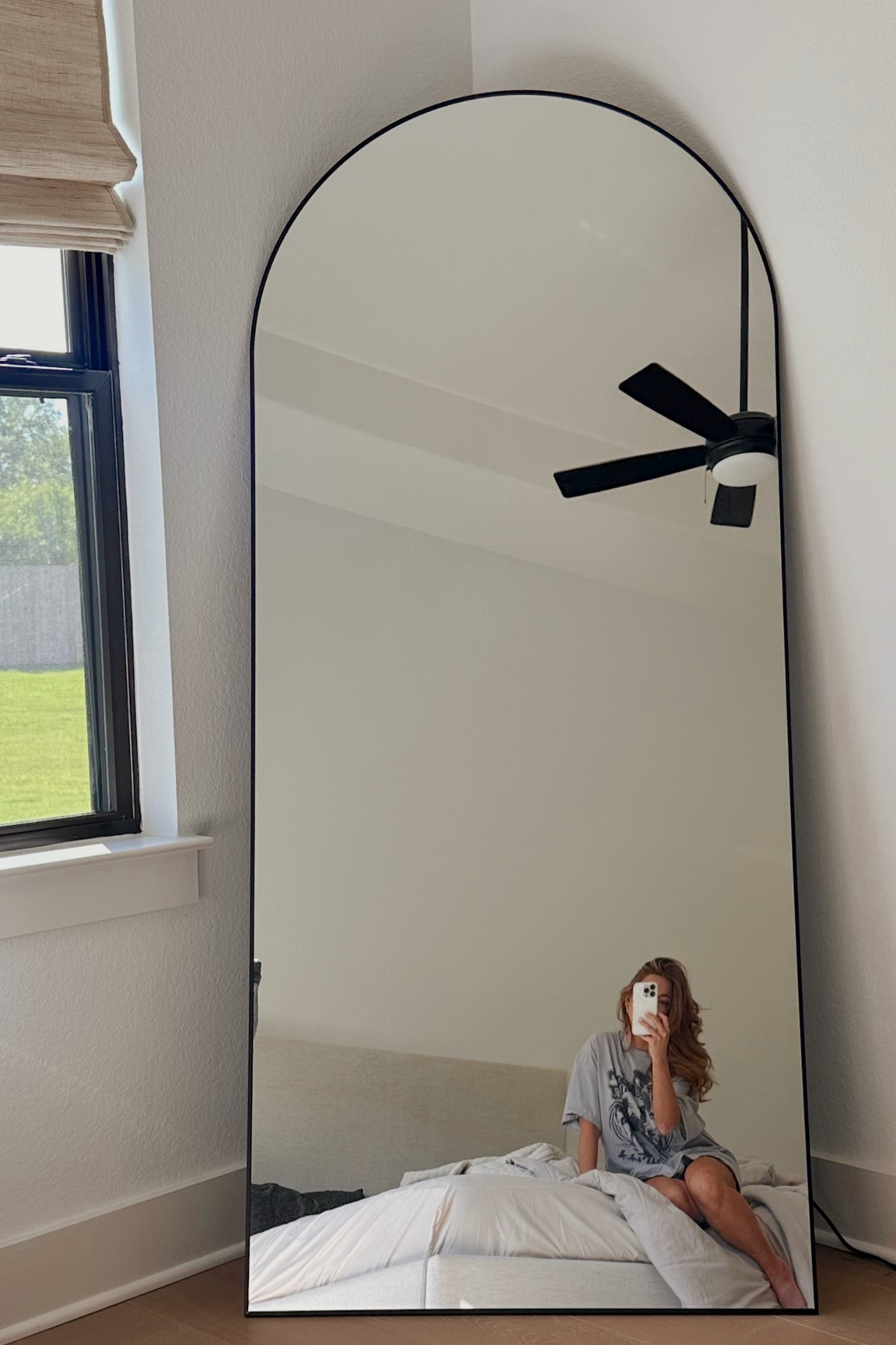 love my amazon arched mirror 🤍