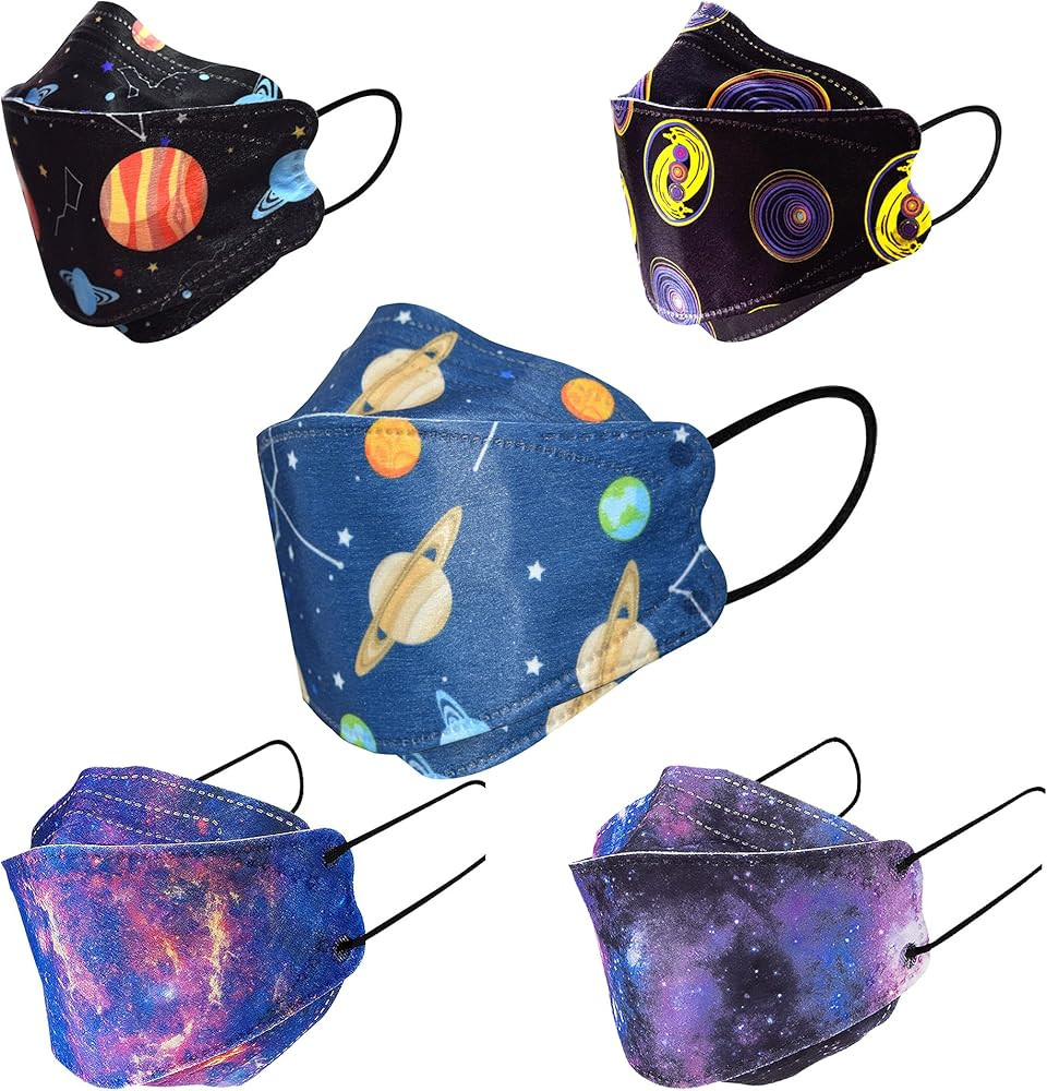 Sheal 50PC KF94 Disposable Face Masks 5-Different Space Planet Pattern Design Individually Packag... | Amazon (US)