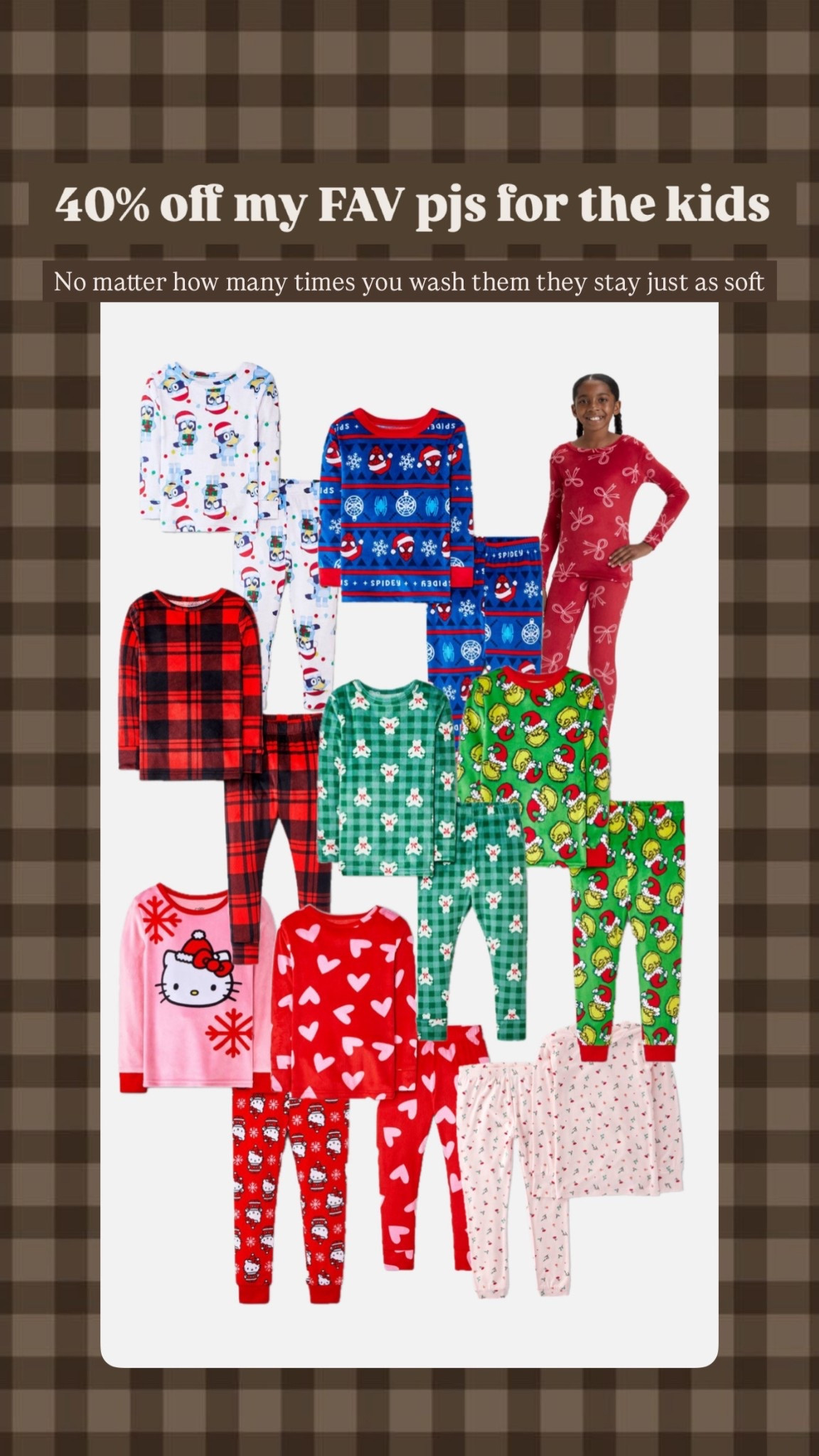 The best winter pjs for kids EVER. It's all I buy. 40% off till Monday but even w out it they are so cheap 

#LTKKids #LTKGiftGuide #LTKCyberWeek