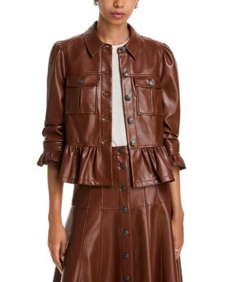 Cinq à Sept Lite Faux Leather Delanie Jacket  | Bloomingdale's Women | Bloomingdale's (US)