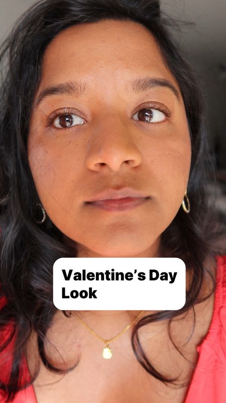 Valentine’s Day look 
Makeup,Red dress, Valentin fay outfit , hoops

#LTKSpringSale #LTKVideo #LTKbeauty