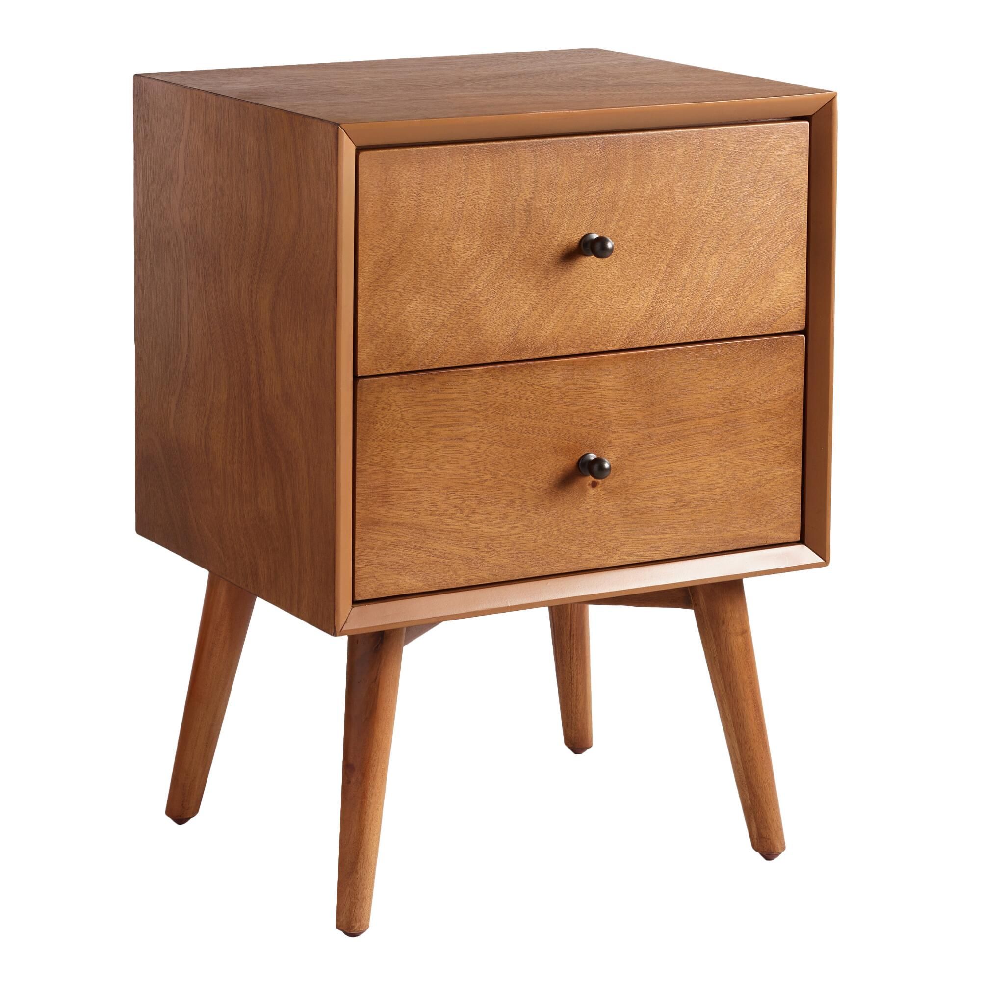 Acorn Wood Brewton Nightstand: Brown by World Market | World Market