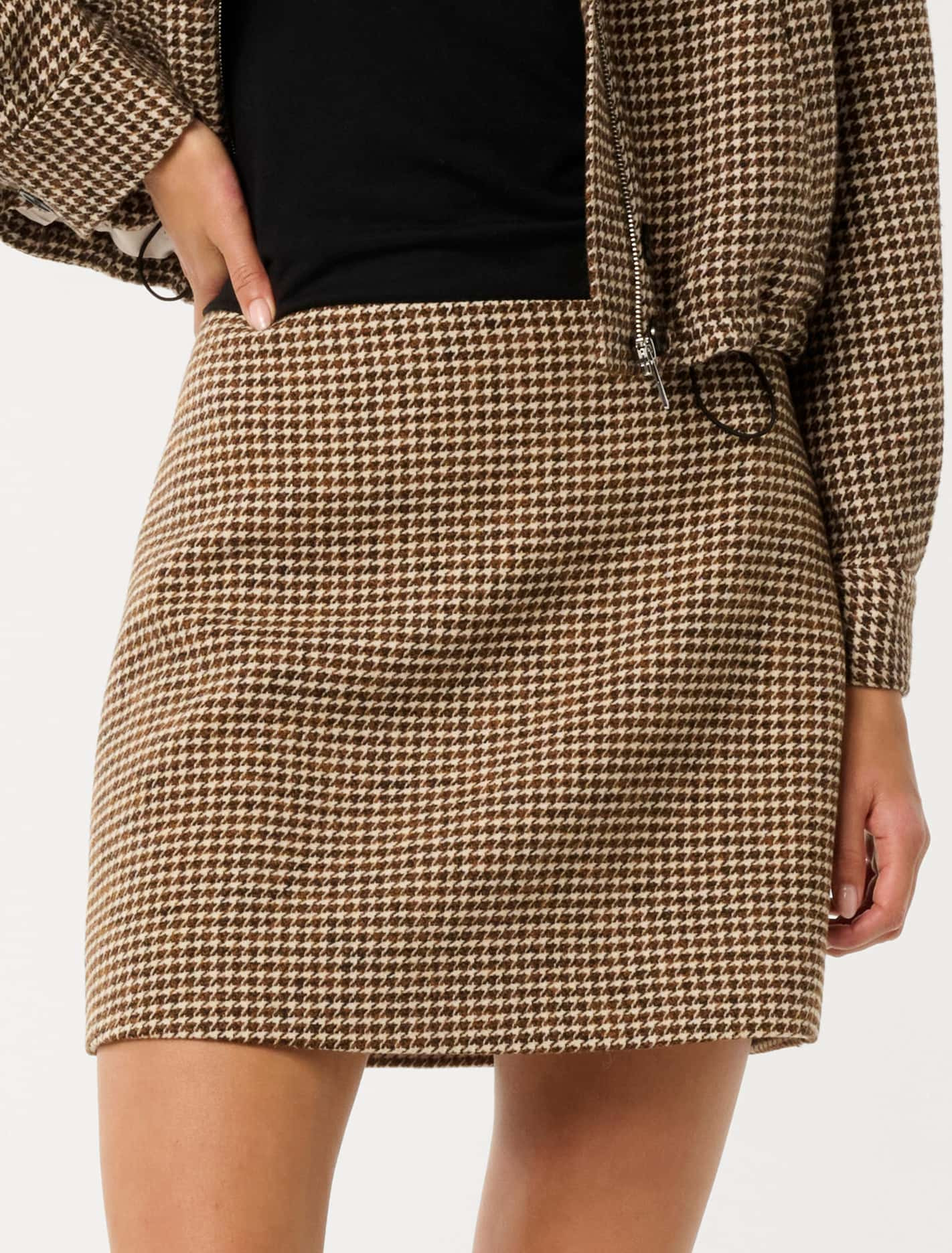 Kaia Check Mini Skirt | Ever New (CA)