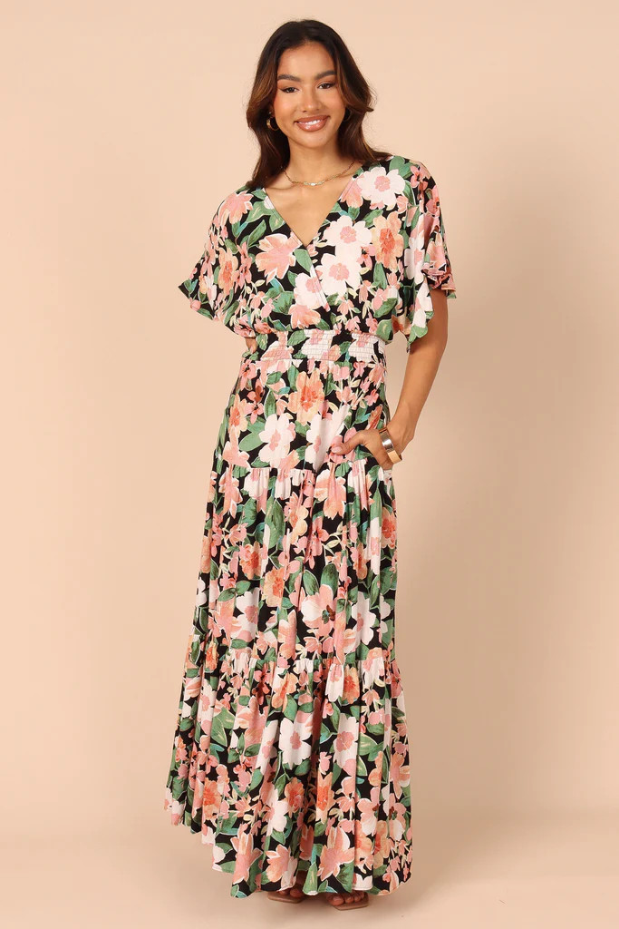Cautilina Maxi Dress - Peach Floral | Petal & Pup (US)
