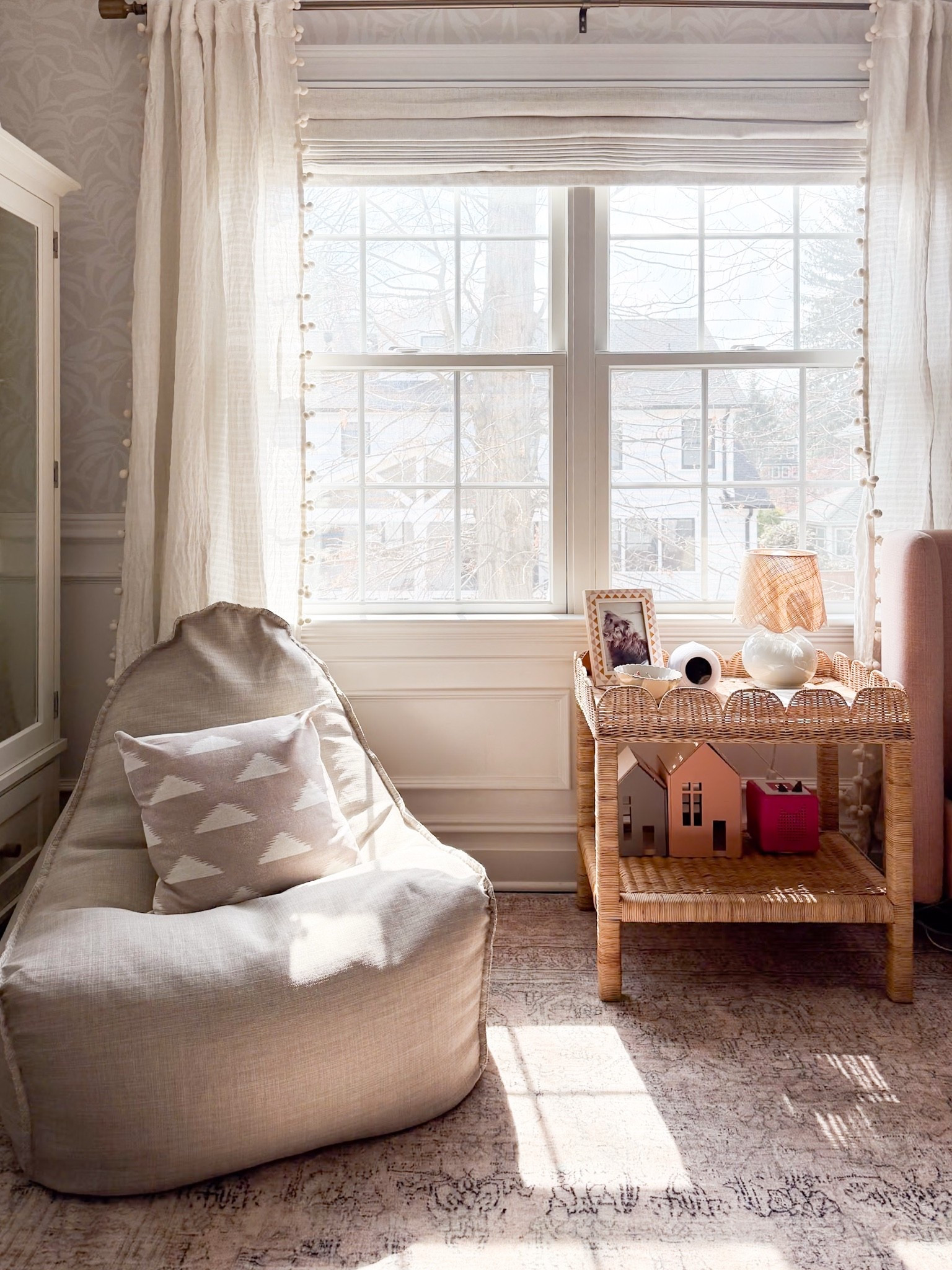 Creating a cozy corner for kids doesn’t take much. A comfy bean bag by the window, soft Roman shades that filter in natural light, and a small side table for books or treasures instantly make the space feel inviting. It’s the kind of spot that encourages quiet moments, story time, and a little imagination every day.

kids reading nook, bean bag chair, kids room décor, kids bedroom inspiration, Roman shades, side table, cozy kids room, children’s bedroom, home décor inspiration, Girl on the Hudson

#LTKKids #LTKHome #LTKmomlife