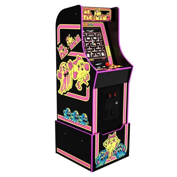 Arcade1UP - 14 Games in 1, Ms. Pac-Man, Legacy Video Game Arcade with Riser and Wi-Fi Live - Walm... | Walmart (US)