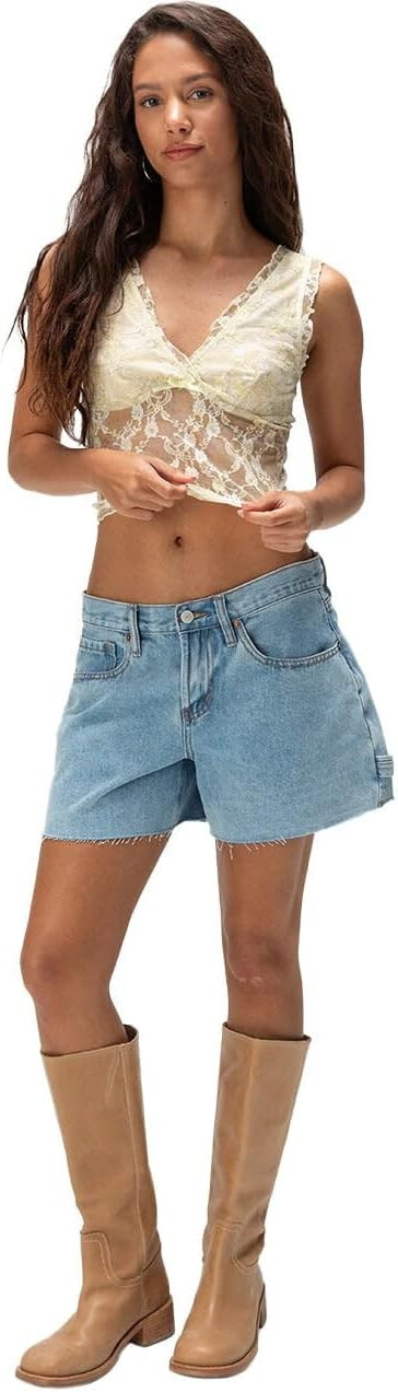 Rsq Womens Low Rise Baggy Carpenter Shorts | Amazon (US)