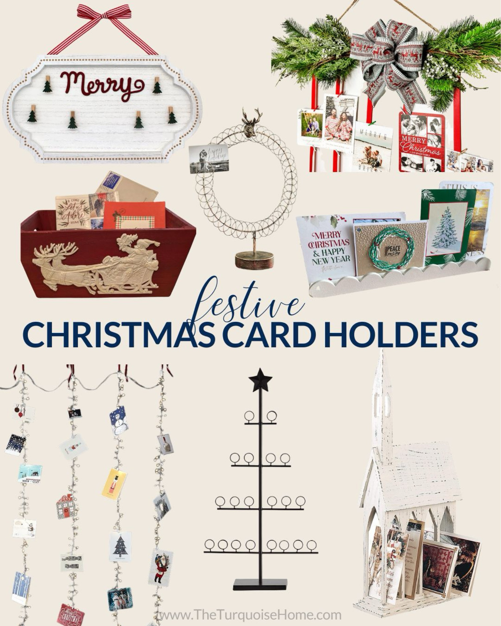 Christmas card holders | Christmas cards are an essential part of the holidays and you'll want to use one of these Christmas card holder ideas to display them!

#LTKHome #LTKHoliday #LTKSeasonal