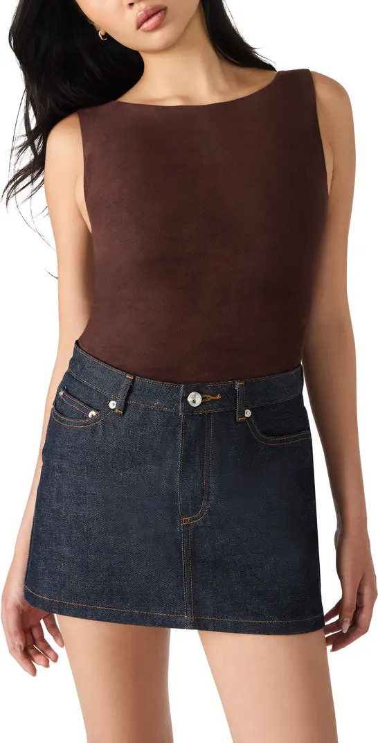 Steve Madden Ornellia Faux Suede Bodysuit | Nordstrom | Nordstrom