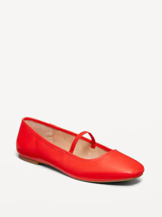 Mary Jane Square-Toe Ballet Flats | Old Navy (US)