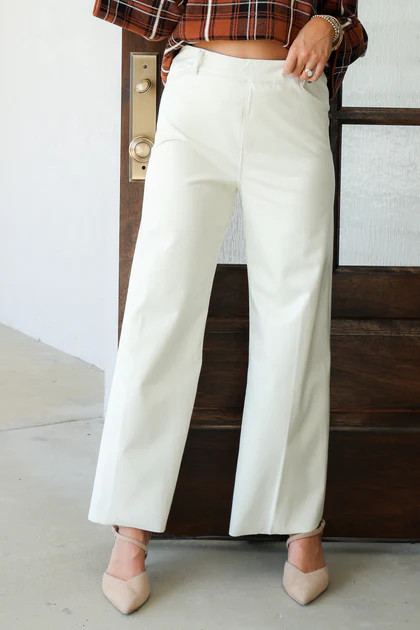 Lysse Show Stopper Snow White Leather Pant | The Willow Tree