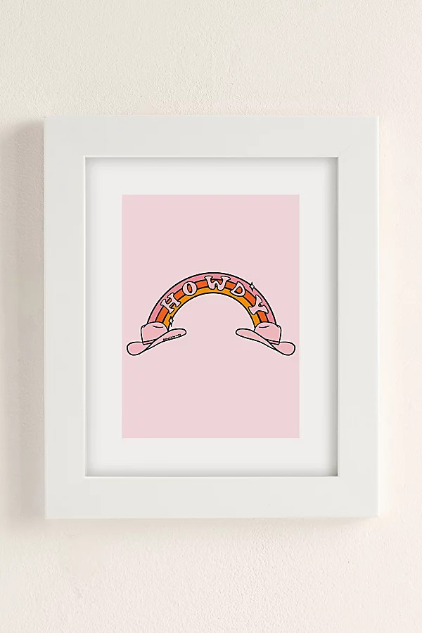 Doodle By Meg Howdy Rainbow Art Print | Urban Outfitters (US and RoW)