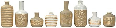 Main + Mesa Set of 8 Stoneware Vase - Assorted Colors | Amazon (US)