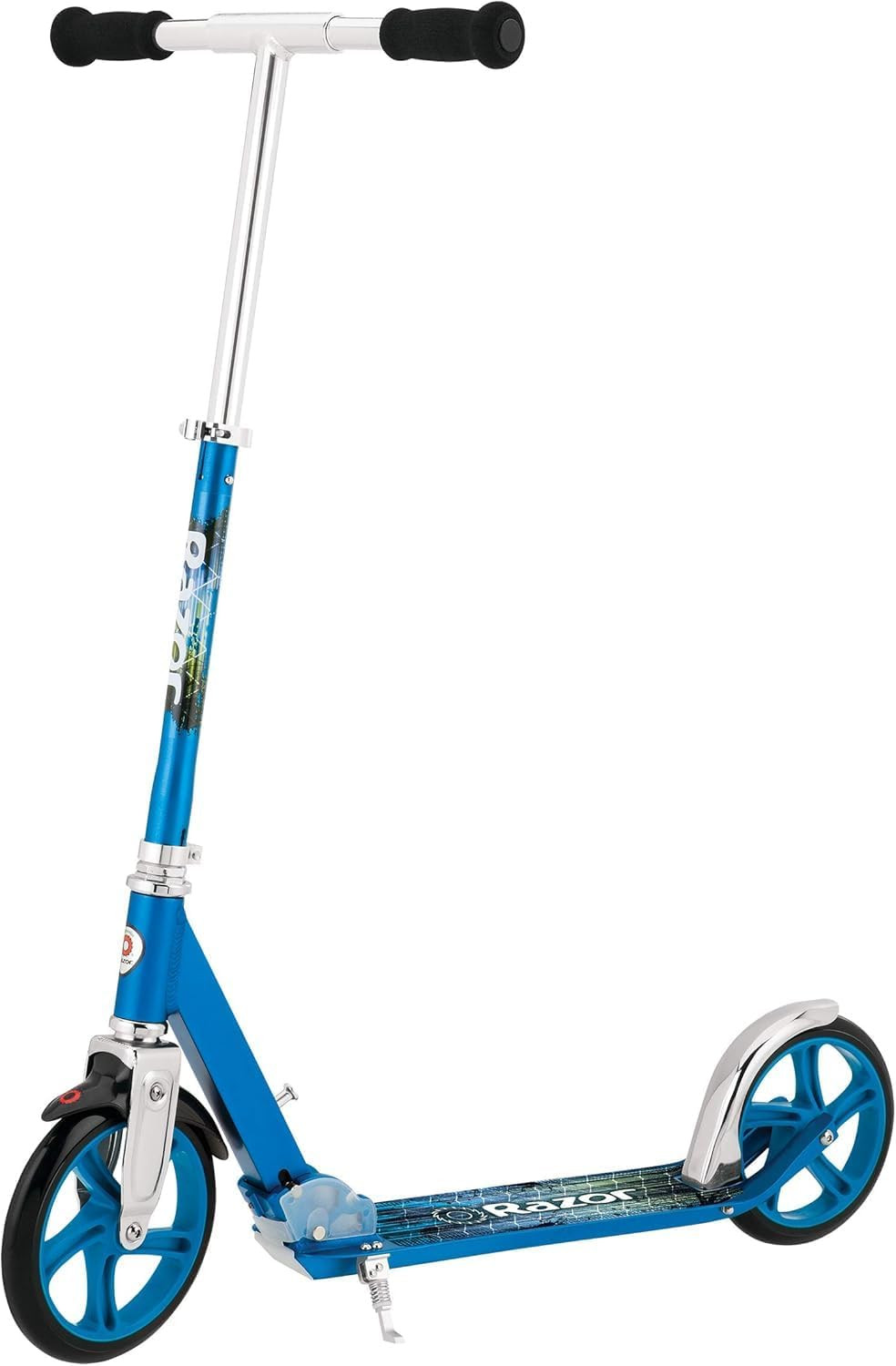 Razor A5 Lux Kick Scooter for Kids Ages 8+ - 8" Urethane Wheels, Anodized Finish Featuring Bold Colors and Graphics, for Riders up to 220 lbs | Amazon (US)