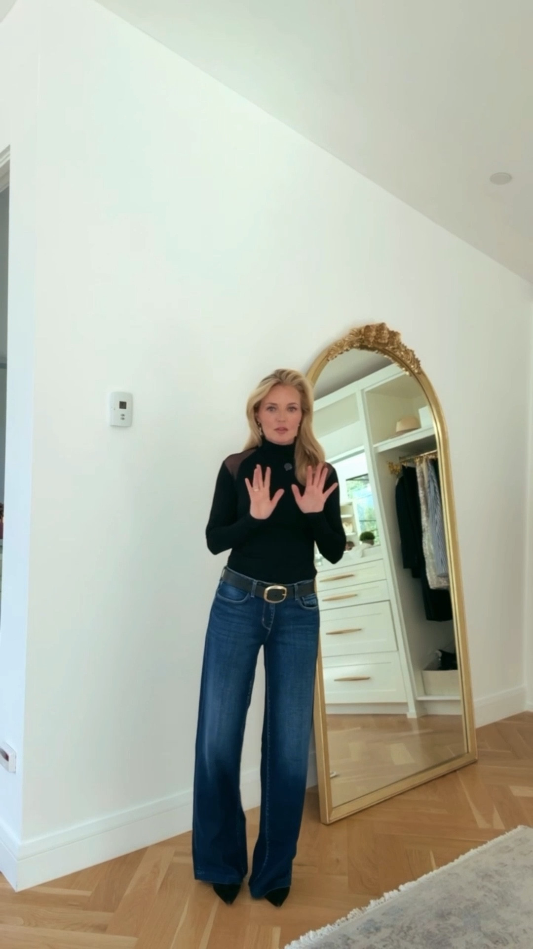 These dark wash wide leg jeans are some of my absolute favorites! Love the subtle stretch, the flattering wash, and the mid-rise fit. Pair them with a black top for the perfect simple, yet elevated go-to look this winter!

#LTKSeasonal #LTKOver40