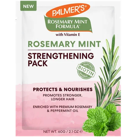 Palmer's Rosemary Mint Formula Strengthening Pack Conditioner; Hydrating, Protecting, and Stimulates Growth 2.1 fl. oz | Walmart (US)