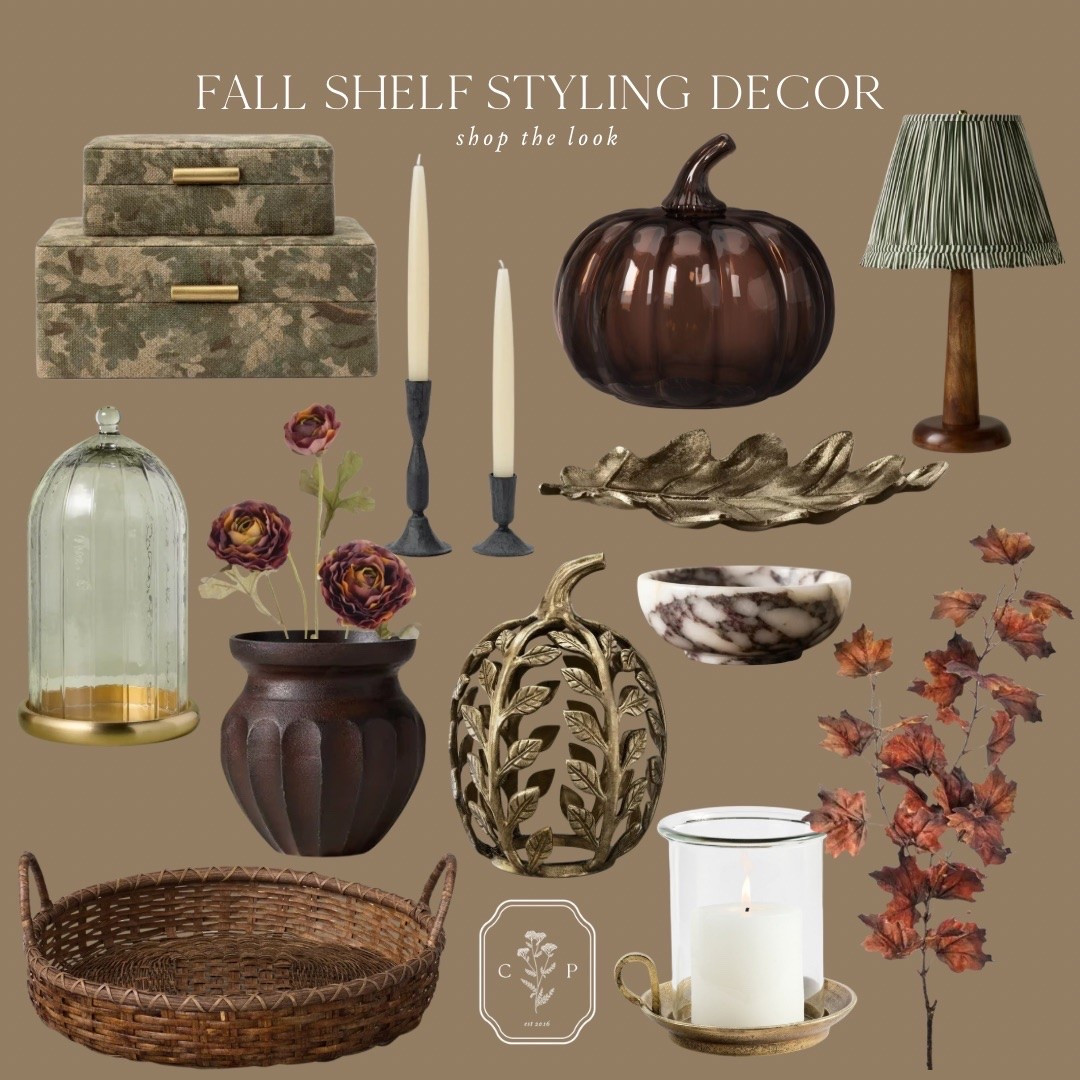 Fall shelf styling decor 🤎🍂 The prettiest, small, decorative objects that are perfect for a shelf, mantel, or just to use around your home.

#LTKHome #LTKSeasonal