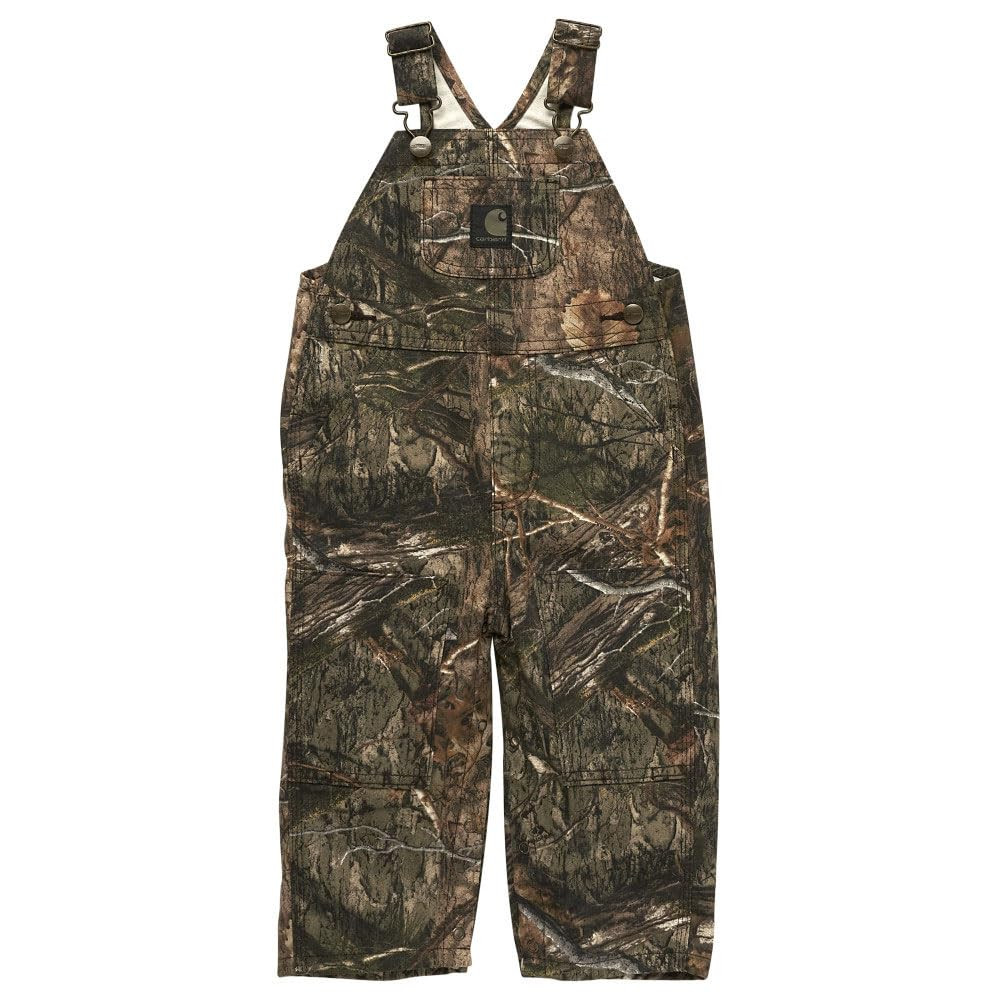 Carhartt Kid's CM8758 Loose Fit Canvas Camo Bib Overall - Boy | Amazon (US)