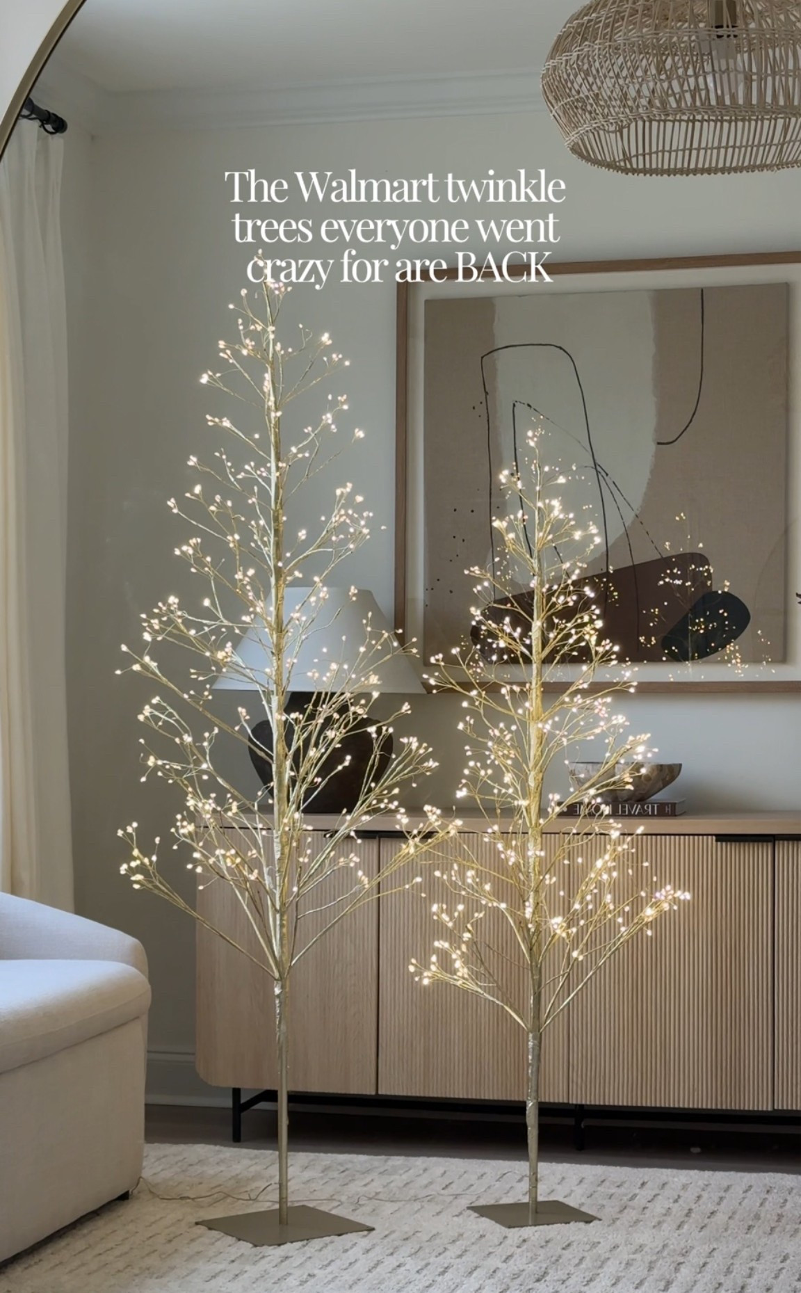 The viral Walmart twinkle Christmas trees are back!!!!!