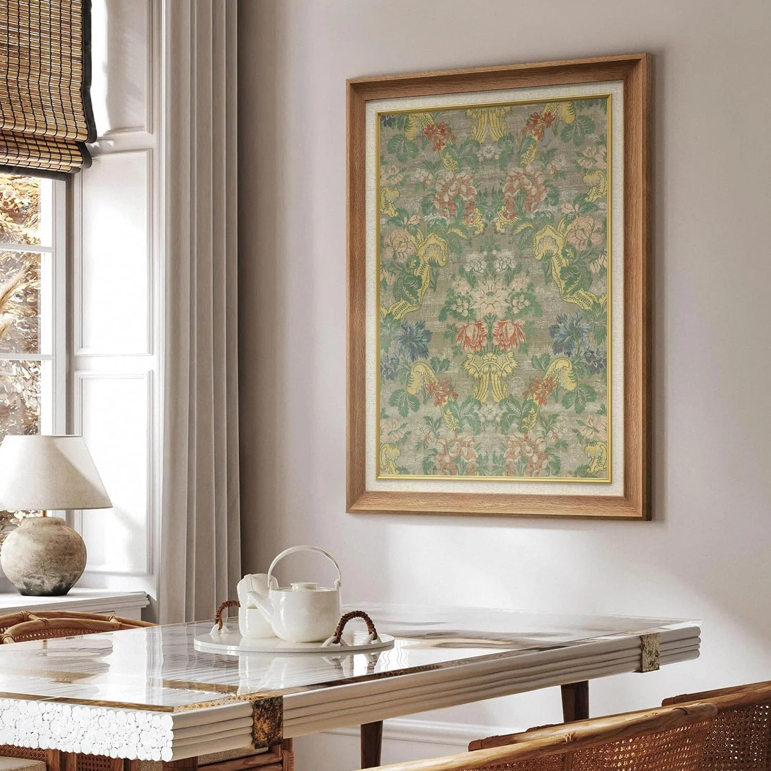 Abstract Botanical " Vibrant Floral Botanical Tapestry Nature Wilderness " | Wayfair North America