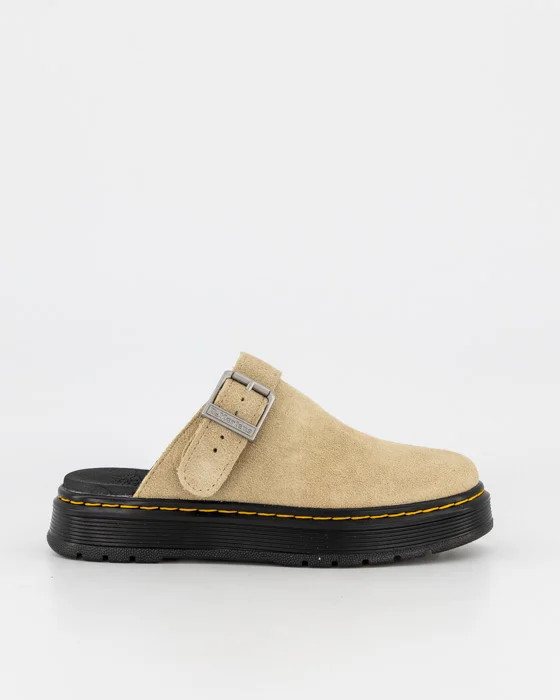 Shop Dr Martens Brookline Suede Mule in Brown. | Platypus Shoes (Australia)