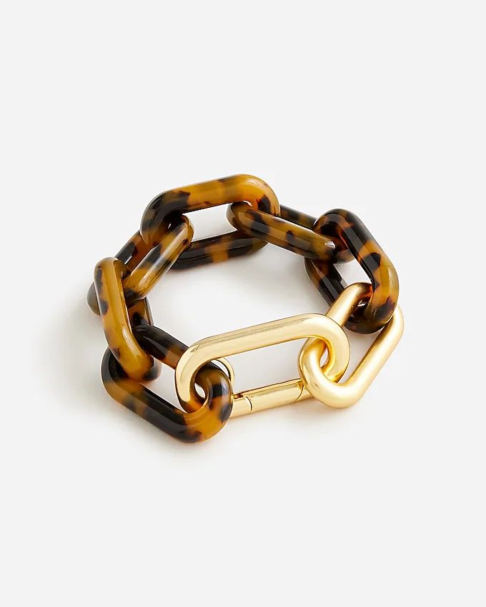 Tortoise shell chainlink bracelet | J.Crew US