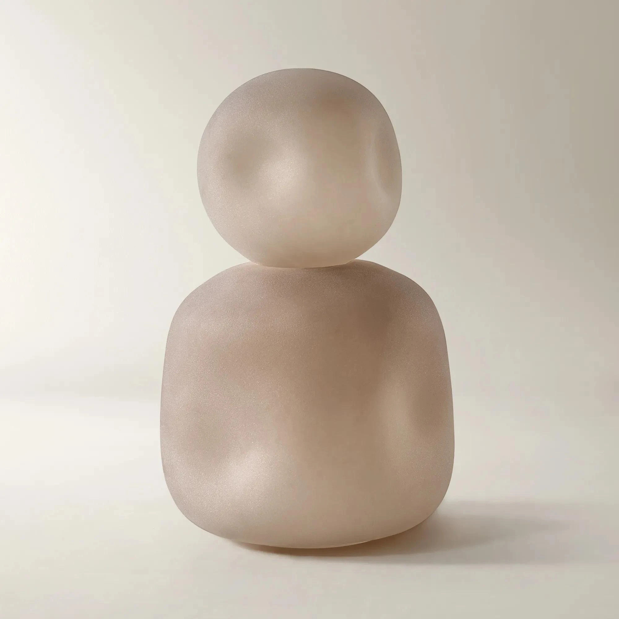 Angelica Glass Canister - Soft Nude | Z Gallerie