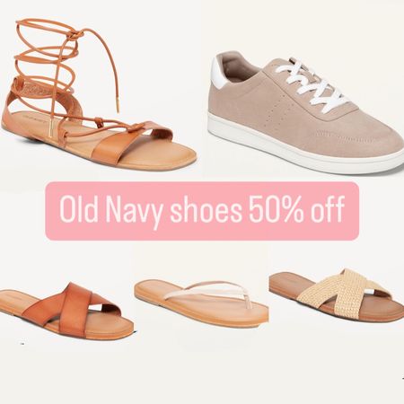 Old navy shoes 50% off #oldnavy #sandals #sneakers #shoes 

#LTKunder50 #LTKshoecrush #LTKsalealert