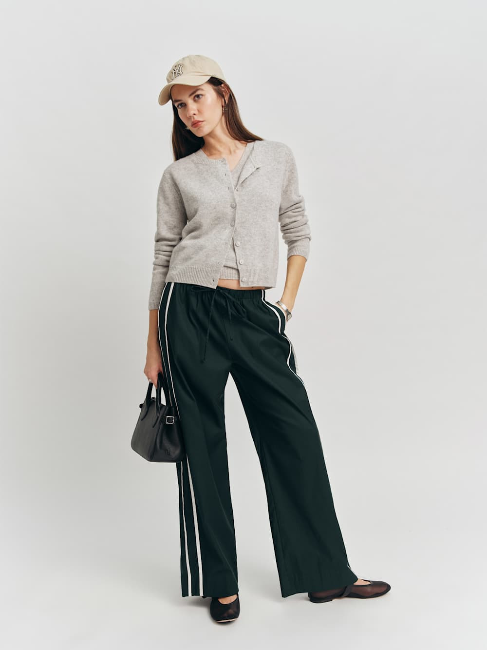 Clara Cashmere Crew Cardigan | Reformation (Global)