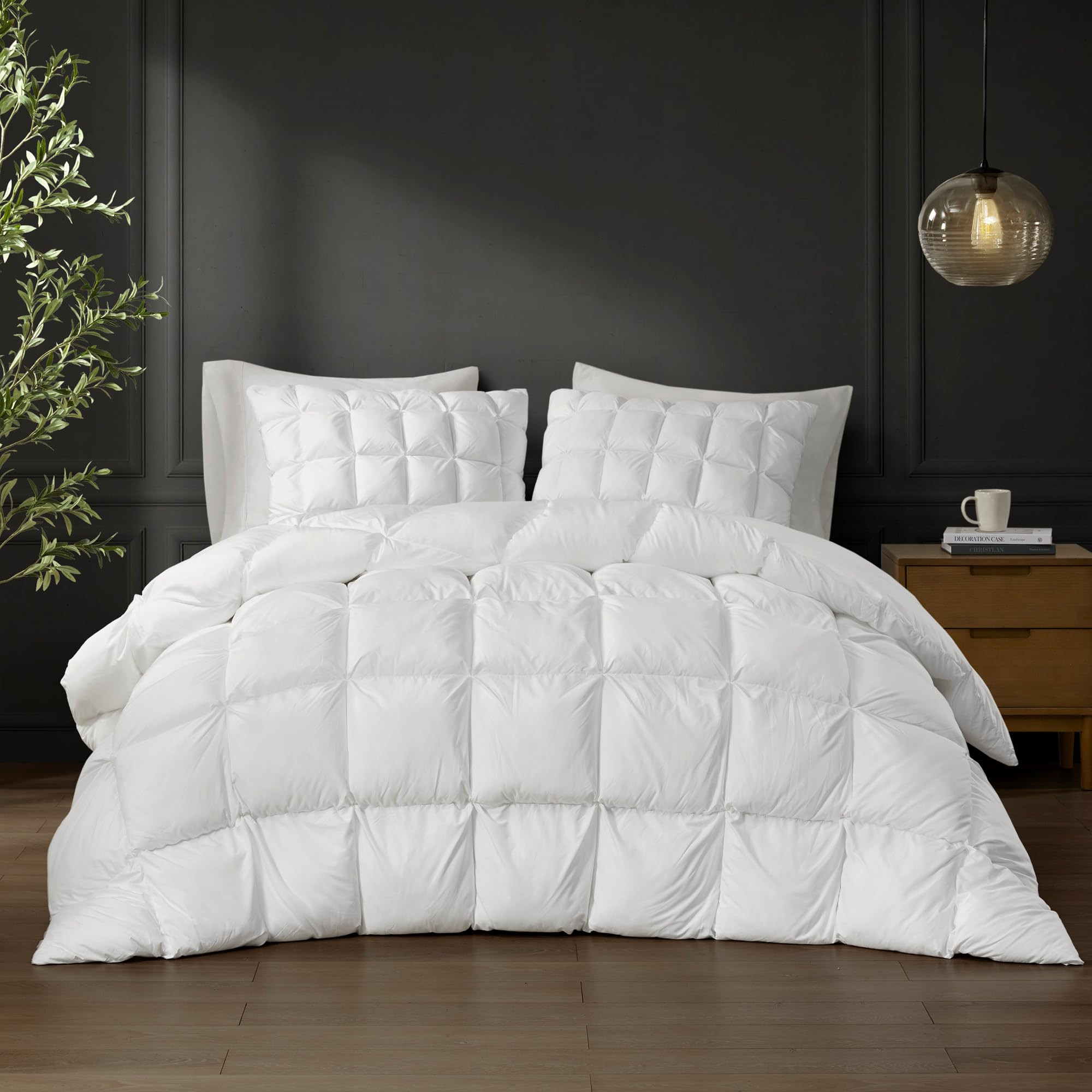 Madison Park King Comforter, Overfilled High Desity Down Alternative Fill Winter Comforter, 3D Pu... | Amazon (US)