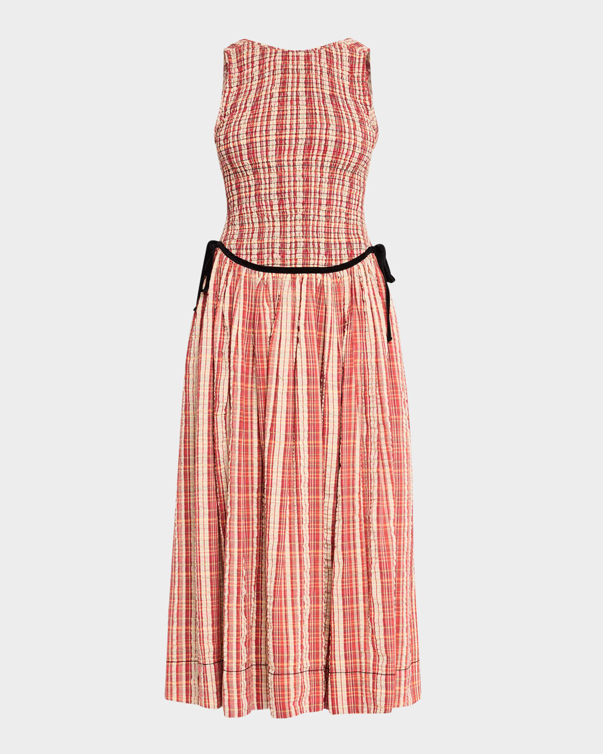 Nightingale Plaid Midi Dress | Neiman Marcus