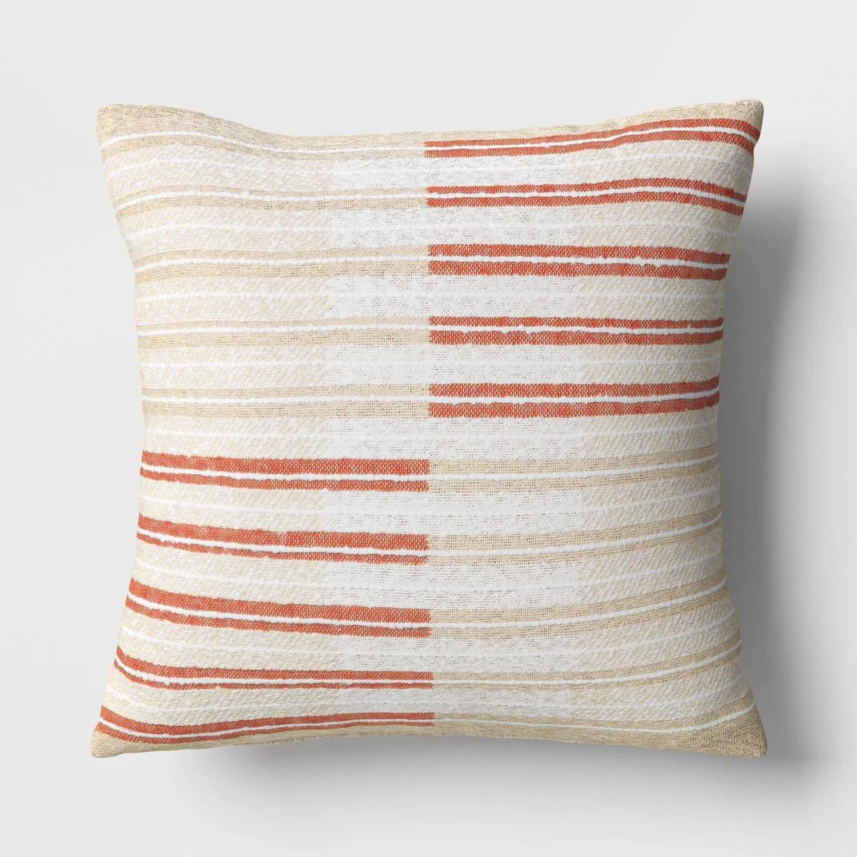 Woven Striped Textured Square Throw Pillow - Threshold™ | Target