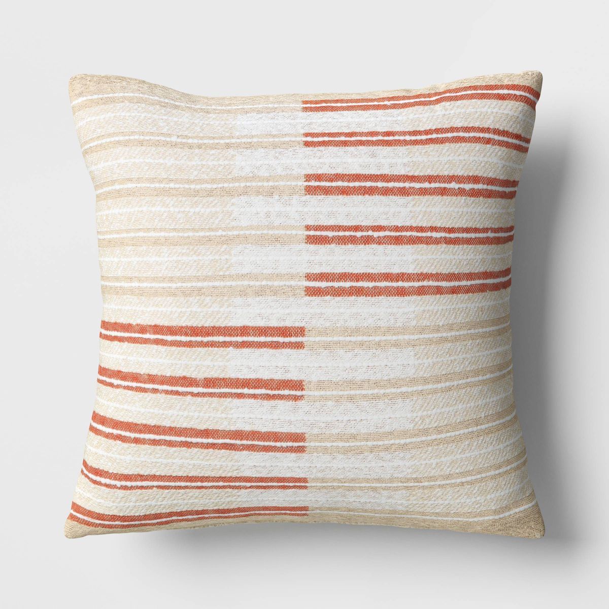 Woven Striped Textured Square Throw Pillow - Threshold™ | Target