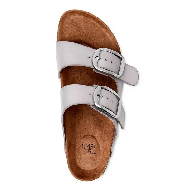 Time and Tru Women's Footbed Slide Sandals | Walmart (US)