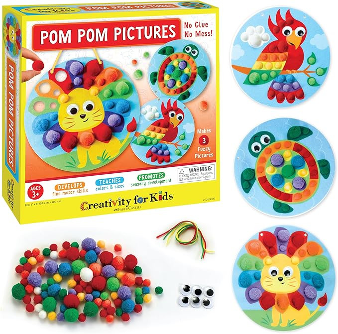 Creativity for Kids Pom Pom Pictures: Animals - Preschool Learning Activities, Sensory Toys for T... | Amazon (US)
