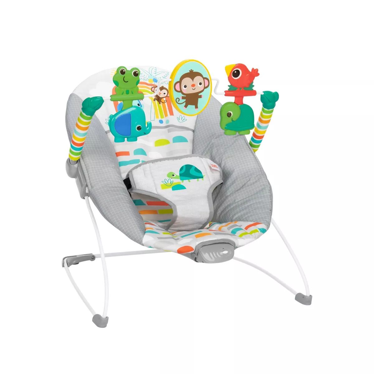 Bright Starts Playful Paradise Vibrating Baby Bouncer with Toys | Target