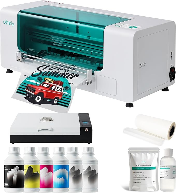 I3200 DTF Printer A3, 15" Width DTF Transfer Printer Bundle with DTF Oven, Custom T-Shirt Printin... | Amazon (US)