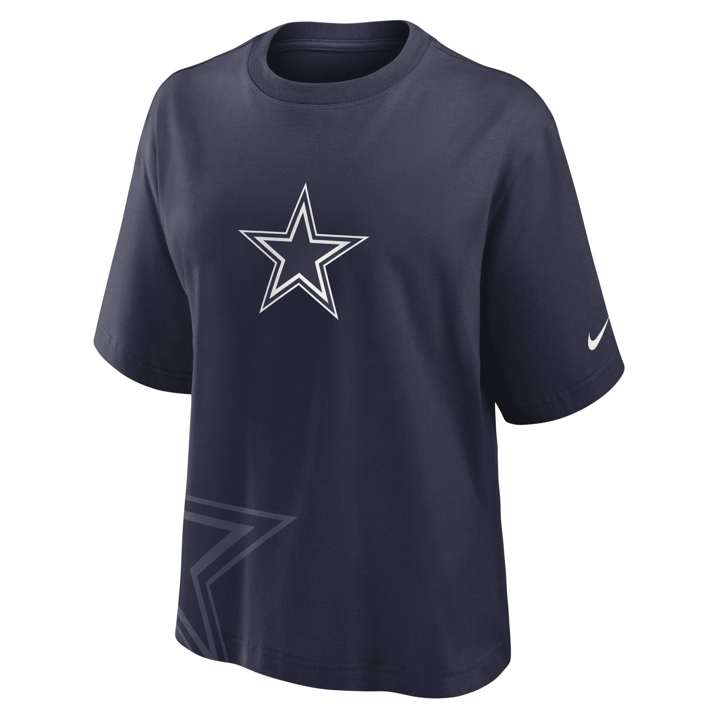 Dallas Cowboys Boxy Nike Women's NFL T-Shirt in Blue | 01CM41S7RD-KK1 | Nike (US)