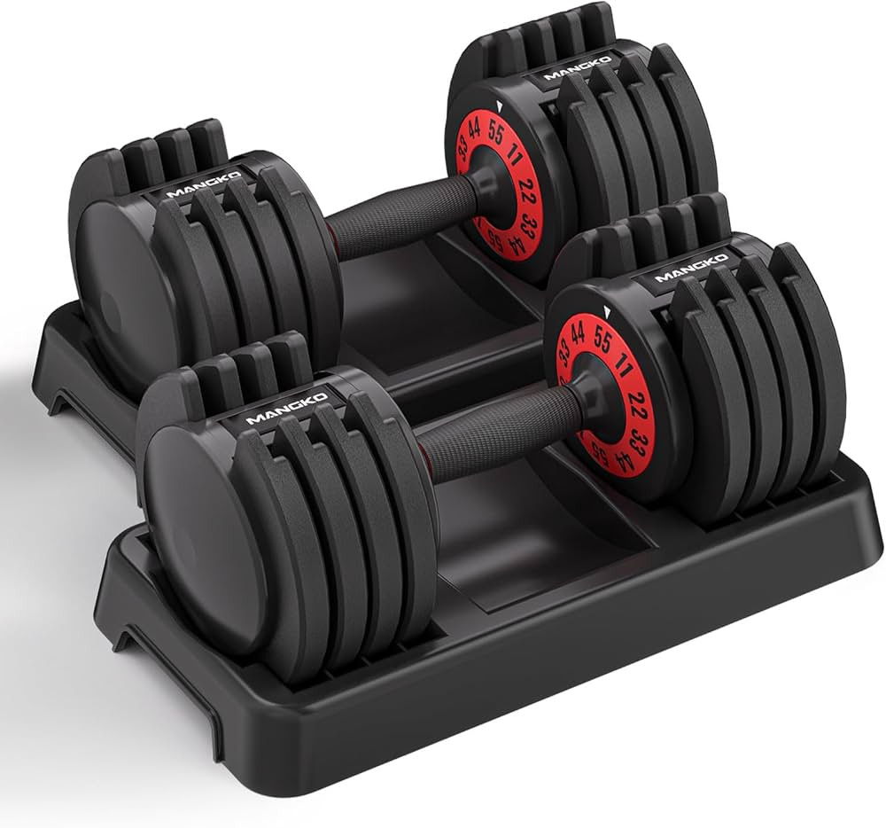 Adjustable Dumbbells 55LB Single Dumbbell 5 in 1 Free Dumbbell Weights Adjust with Anti-Slip Meta... | Amazon (US)